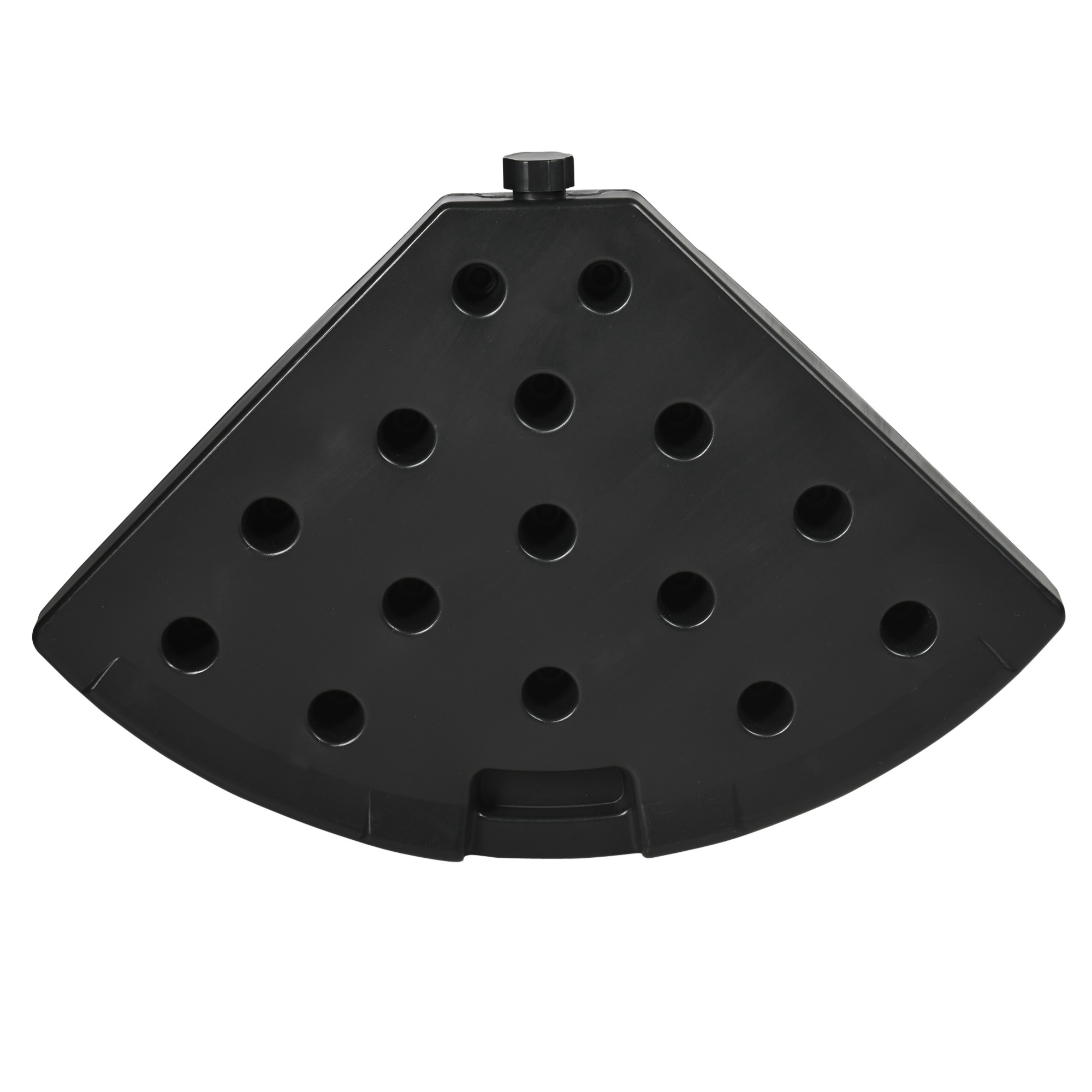 Sonnenschirmständer 4-teiliges Sonnenschirmständer, befüllbar, 100 x 100 x 8 cm, Schwarz