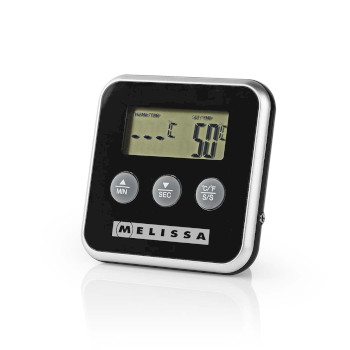 Fleischthermometer | bis zu 250°C | Alarm Timer | LCD Display