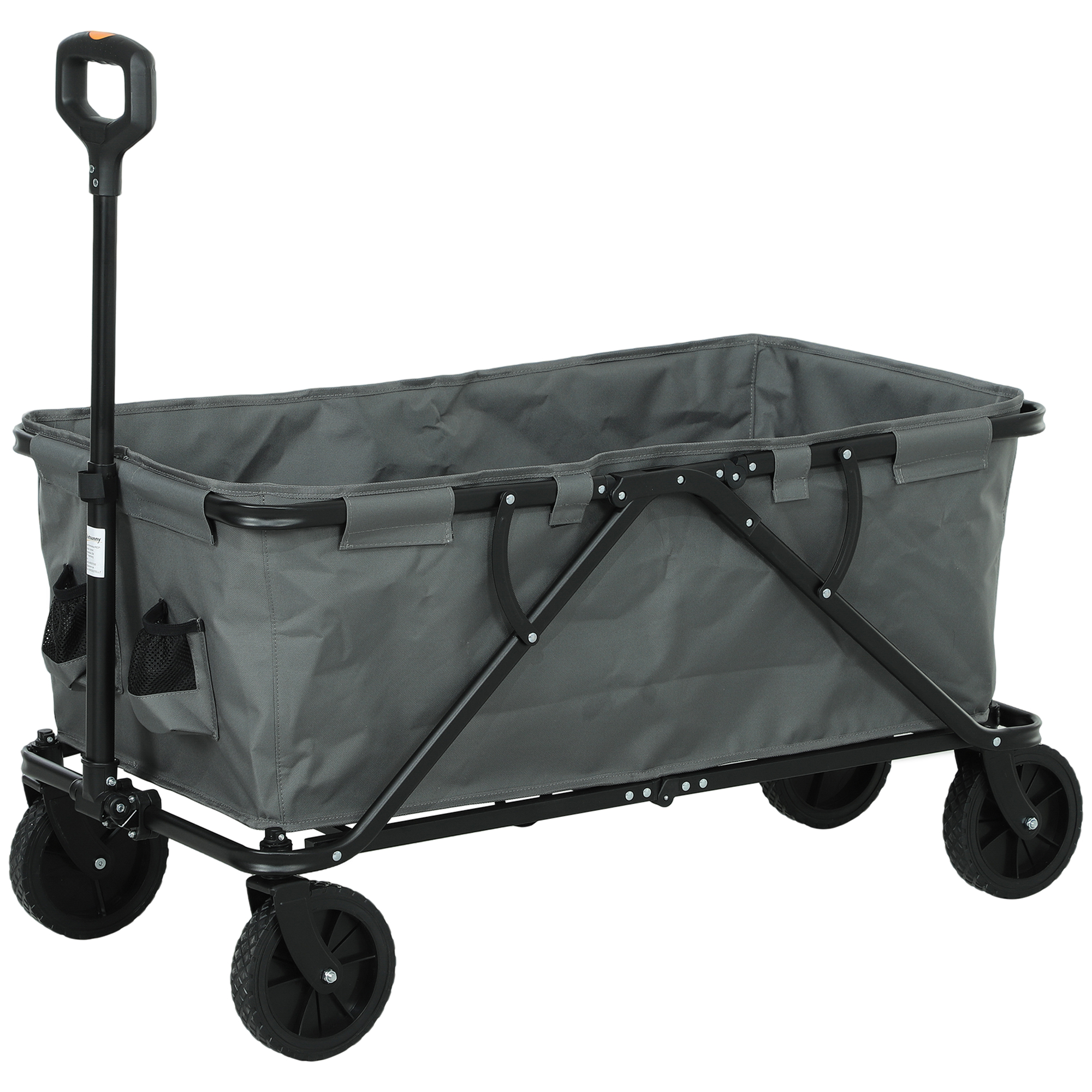 Gartenwagen 120 kg belastbar, klappbar Transportwagen mit herausnehmbare Plane 160 Liter Dunkelgrau Gartenwagen 120 kg belastbar, klappbar Transportwagen mit herausnehmbare Plane 160 Liter Dunkelgrau