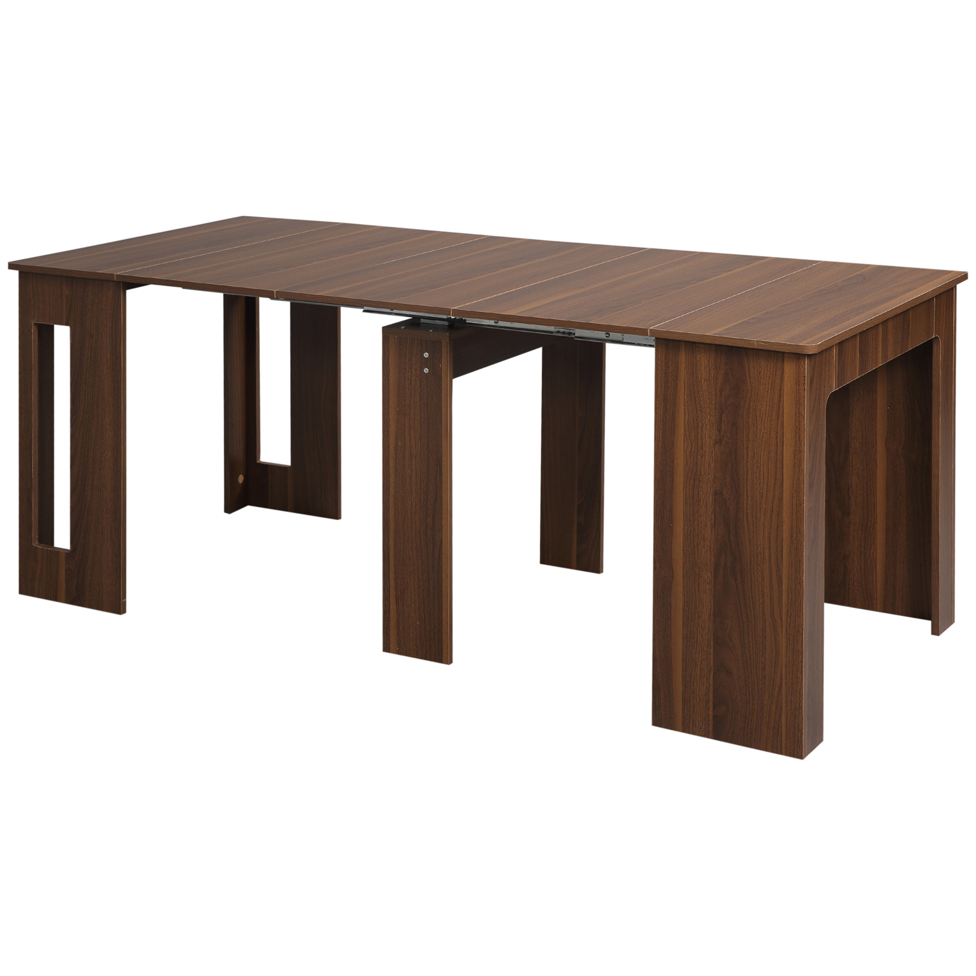 Ausklappbarer Esstisch Ausziehbarer Esstisch Esstisch, mobil, modernes Design, 180cm x 85cm x 75cm, Braun Ausklappbarer Esstisch Ausziehbarer Esstisch Esstisch, mobil, modernes Design, 180cm x 85cm x 75cm, Braun