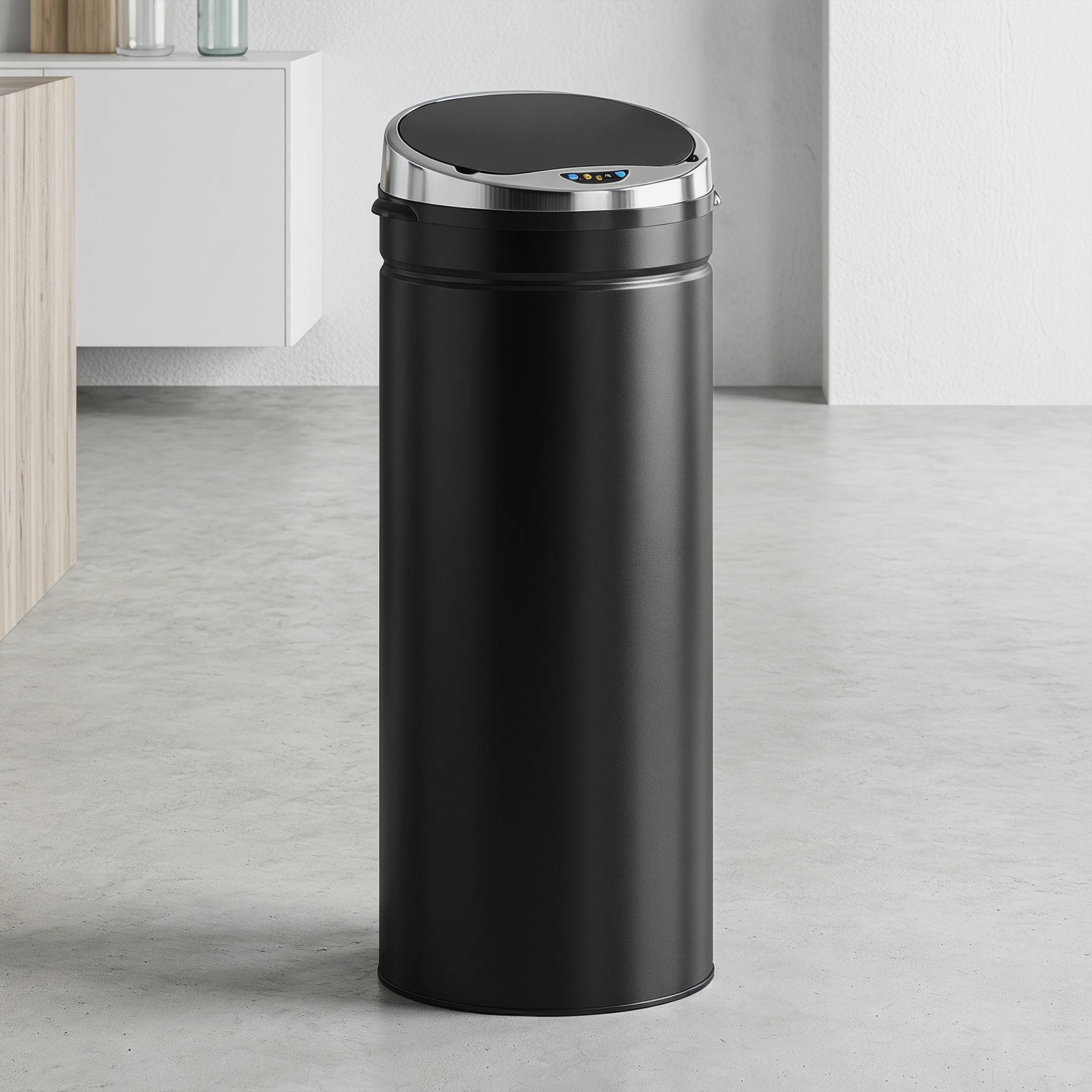 50l Sensor Mülleimer, automatischer Abfalleimer, rostfreier Kücheneimer mit Infrarotsensor, für Küche, Esszimmer