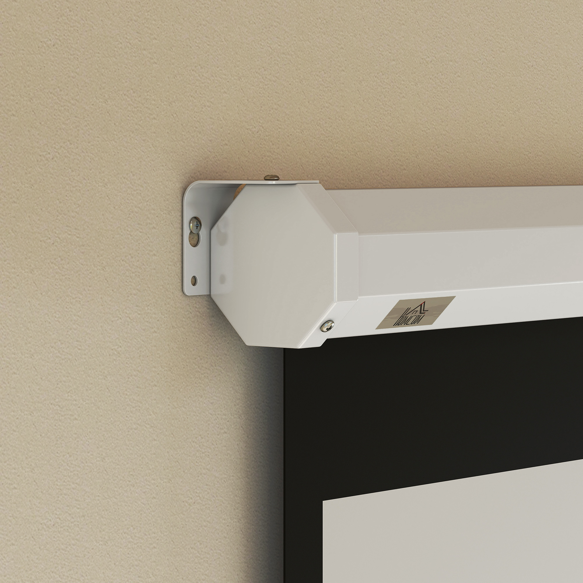 Beamer Leinwand 152 x 152 cm 85 Zoll 1:1 HD 4K Projektionsleinwand für Heimkino Büro-Präsentationen