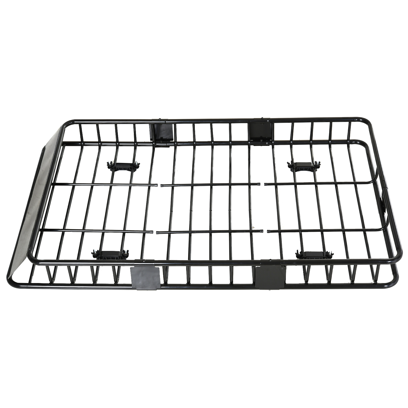 Dachgepäckträger Auto Dachkorb aus Metall 162x99x16cm Universal Gepäckträger Dachträger Tragfähigkeit von 100 kg Gepäckkorb für Camping, Grillen, Autoreisen Schwarz