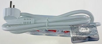 Steckdosenleiste mit Einzelschaltung, 3-fach, weiß, 1,5m Kabel