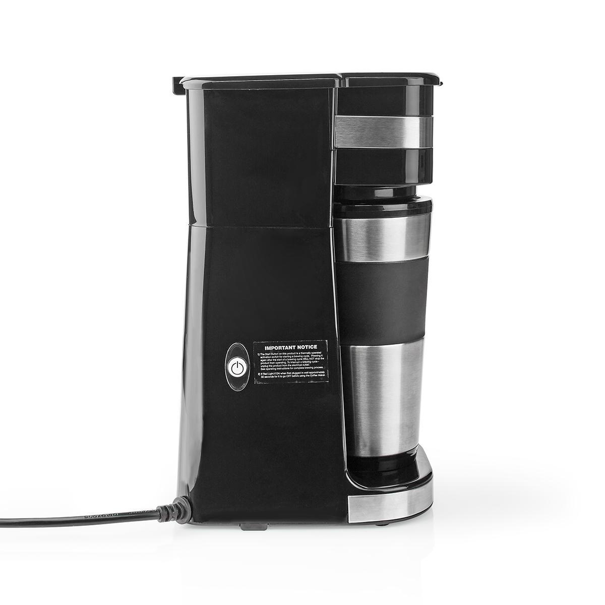 Kaffeemaschine | Filter Kaffee | 0.4 l | 1 Tassen | schwarz / Silber