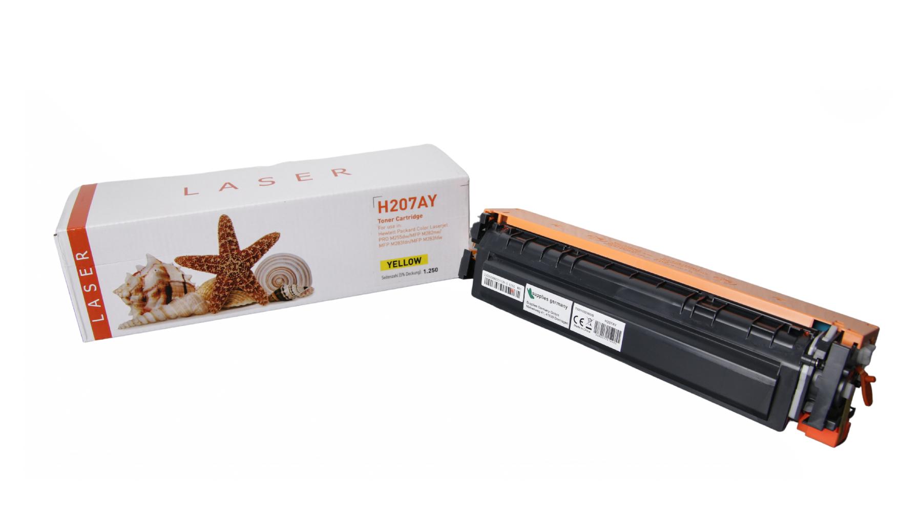 207AY alternativ Toner yellow für HP / W2212A / 1.250 Seiten