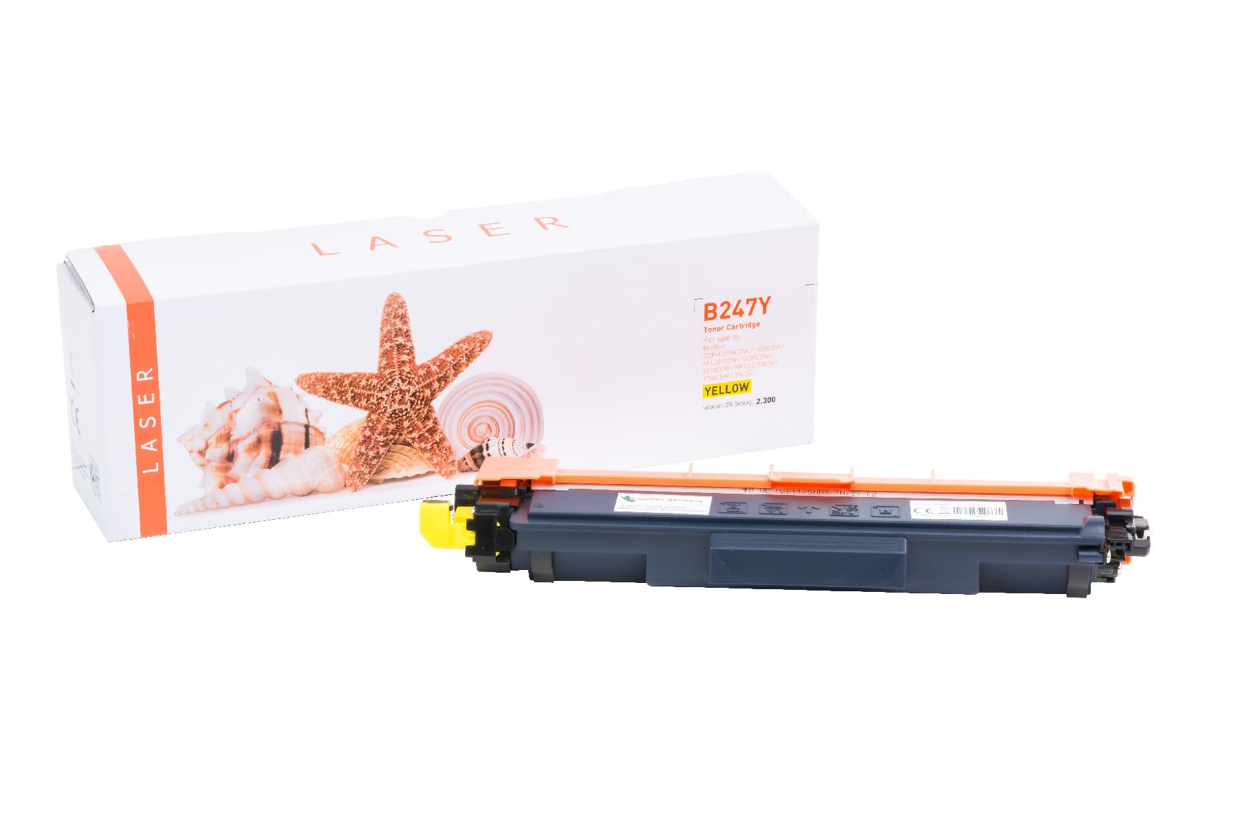 TN247Y alternativ Toner yellow für Brother / TN247Y / 2.300 Seiten