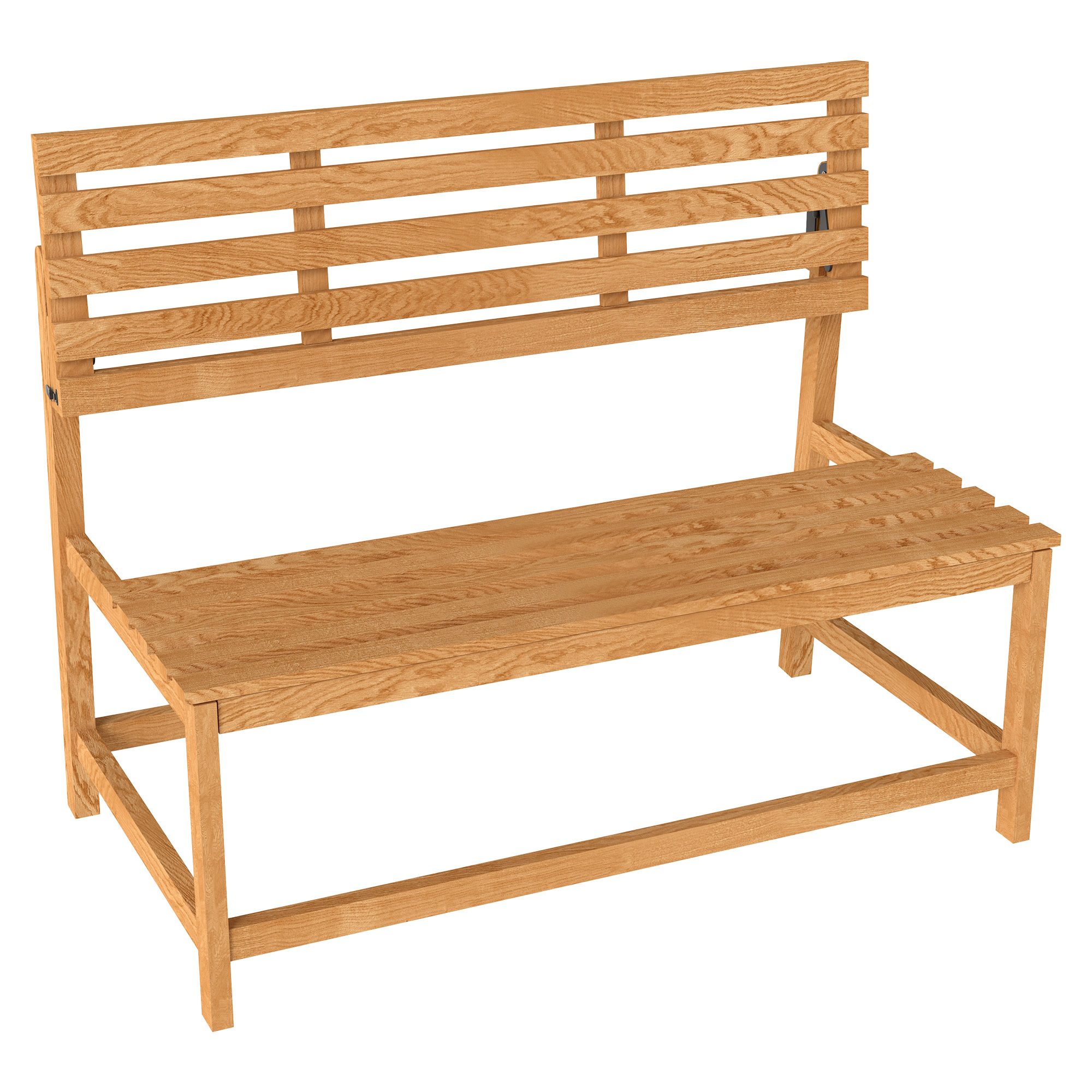 2-Sitzer Gartenbank Holz, wetterfest Sitzbank, UV-Beständig Gartenmöbel mit Umwandelbare Rückenlehnen 110x61x89cm, Teak 2-Sitzer Gartenbank Holz, wetterfest Sitzbank, UV-Beständig Gartenmöbel mit Umwandelbare Rückenlehnen 110x61x89cm, Teak