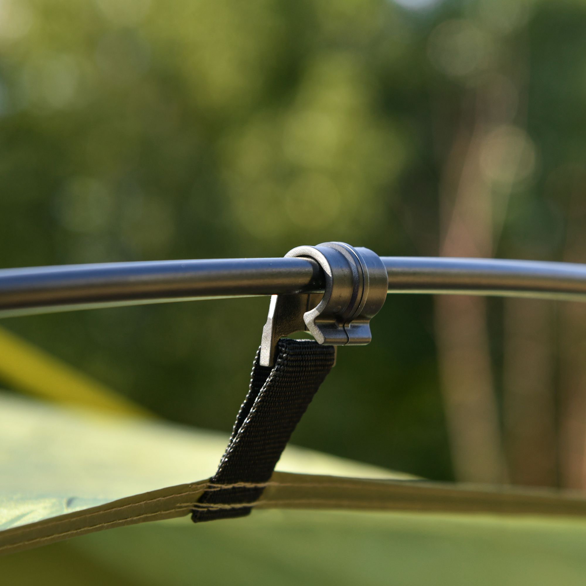 Pop-up-Zelt Automatischer Aufbau Wetterfest Hydraulischer Druckmechanismus 240 cm x 240 cm x 199 cm Grün+Grau