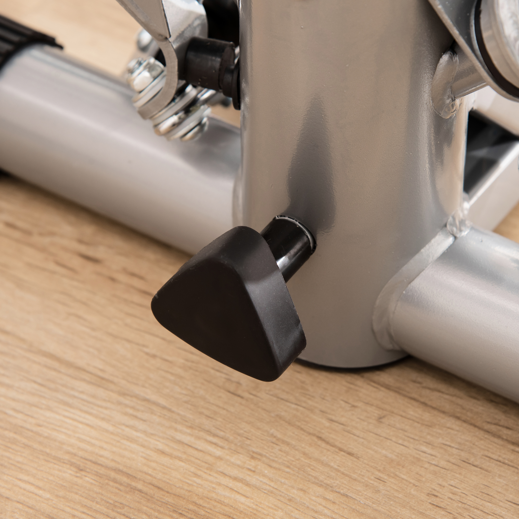 Stepper Heimtrainer für Zuhause mit LCD-Bildschirm einstellbare Geschwindigkeit Metall ABS 55 x 53 x 118-128 cm