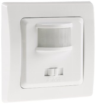 DELPHI Bewegungsmelder 160°, weiß / LED geeignet,  250V~, Unterputz, 3-Draht