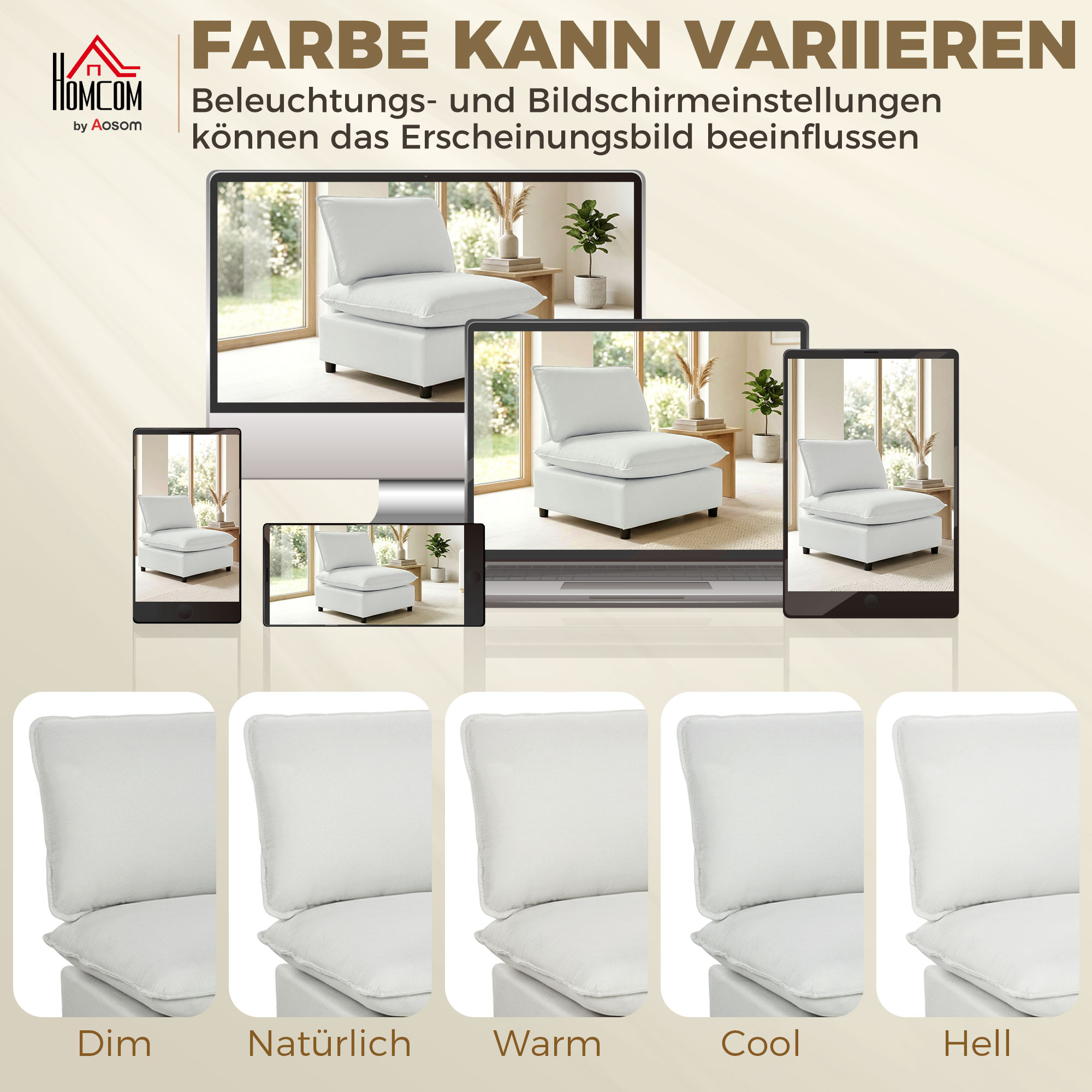 Akzentstuhl, Moderner Leathaire-Stuhl mit Breiter und Tiefer Sitzfläche, Dicke Polster, Einfache Montage, Grau