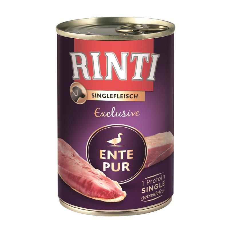 Rinti Singlefleisch Exclusive Ente pur 400g Rinti Singlefleisch Exclusive Ente pur 400g