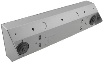 4-fach Steckdosenblock + 2x USB, silber / 250V~/ 16A, Aufbaumontage, USB 3,1A