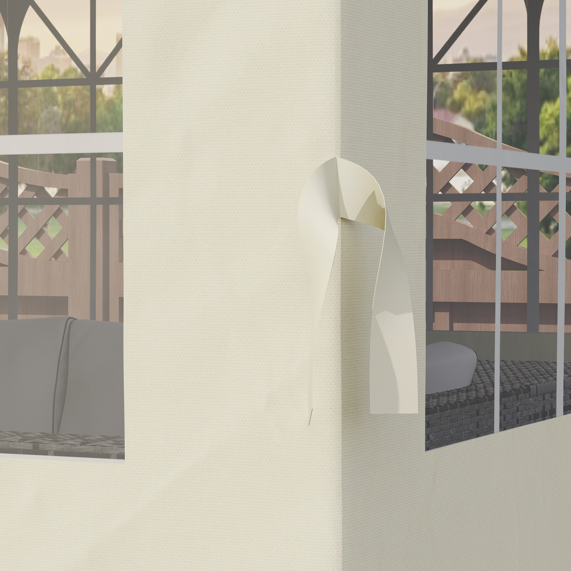 Pavillon-Seitenwände, 4 Seitenwand-Paneele für Gartenpavillon, mit Reißverschluss, 3 x 4 m Pavillon, Cremeweiß