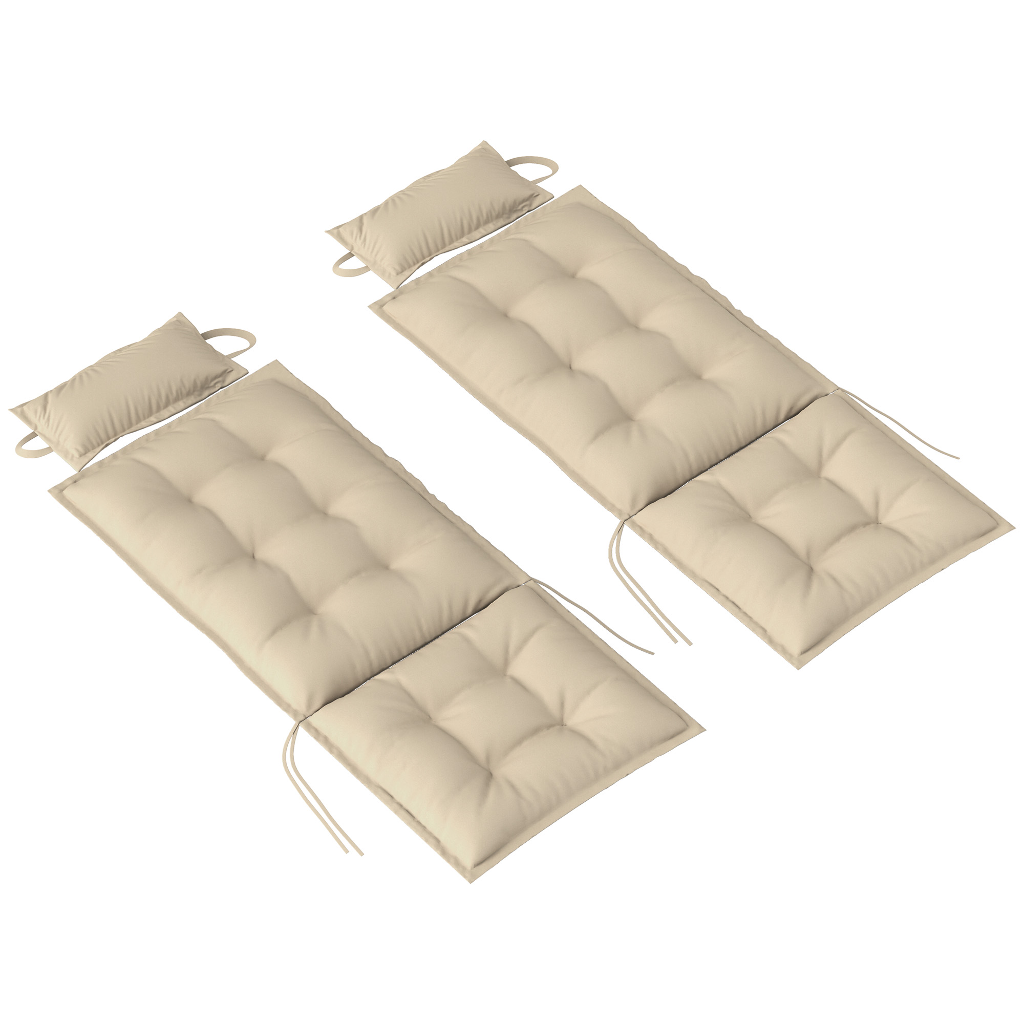 2er Set Auflage für Sonnenliege Wasserabweisend Liegenauflage für Gartenliege Polsterauflage 50x116x5 cm, Beige 2er Set Auflage für Sonnenliege Wasserabweisend Liegenauflage für Gartenliege Polsterauflage 50x116x5 cm, Beige