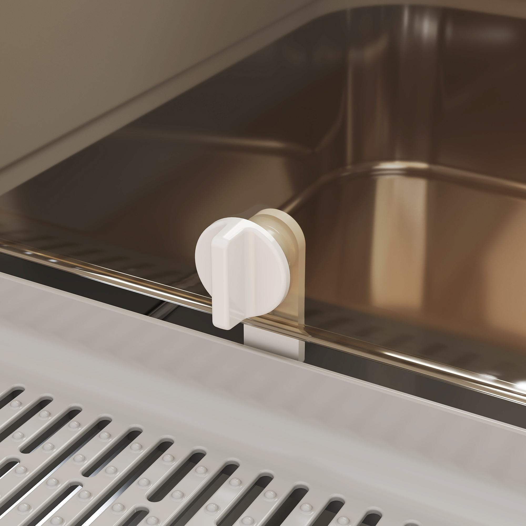 XXL Edelstahl-Katzentoilette mit Klappdeckel, Katzenklo mit Schaufel, für große Katzen bis zu 12 kg, leicht zu reinigen