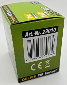 DELPHI Bewegungsmelder 160°, silber / LED geeignet, 250V~, Unterputz, 2-Draht
