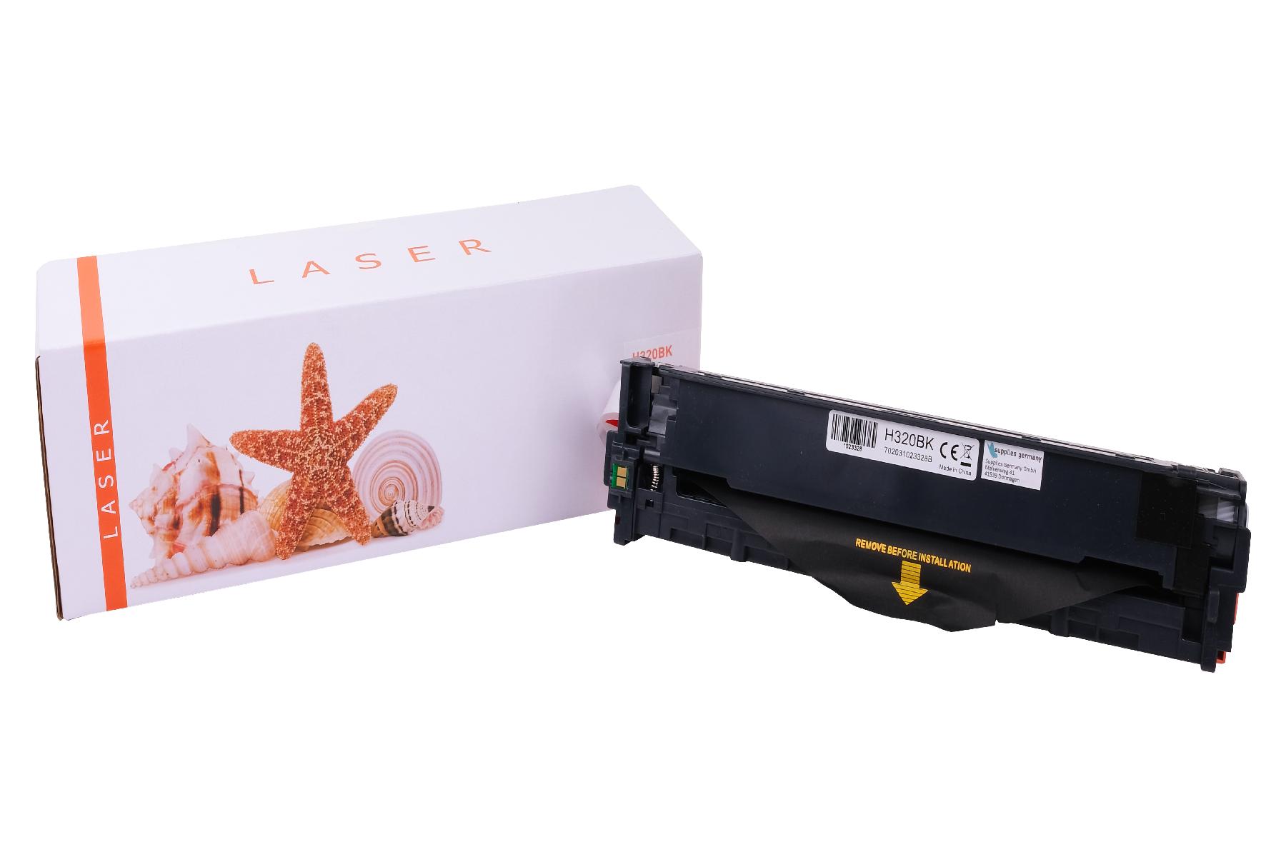 CE320BK alternativ Toner black für HP / CE320A / 128A / 2.000 Seiten