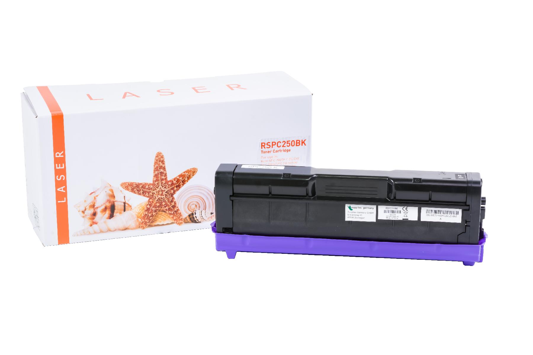 SPC250BK alternativ Toner black für Ricoh / 407543 / 2.000 Seiten SPC250BK alternativ Toner black für Ricoh / 407543 / 2.000 Seiten