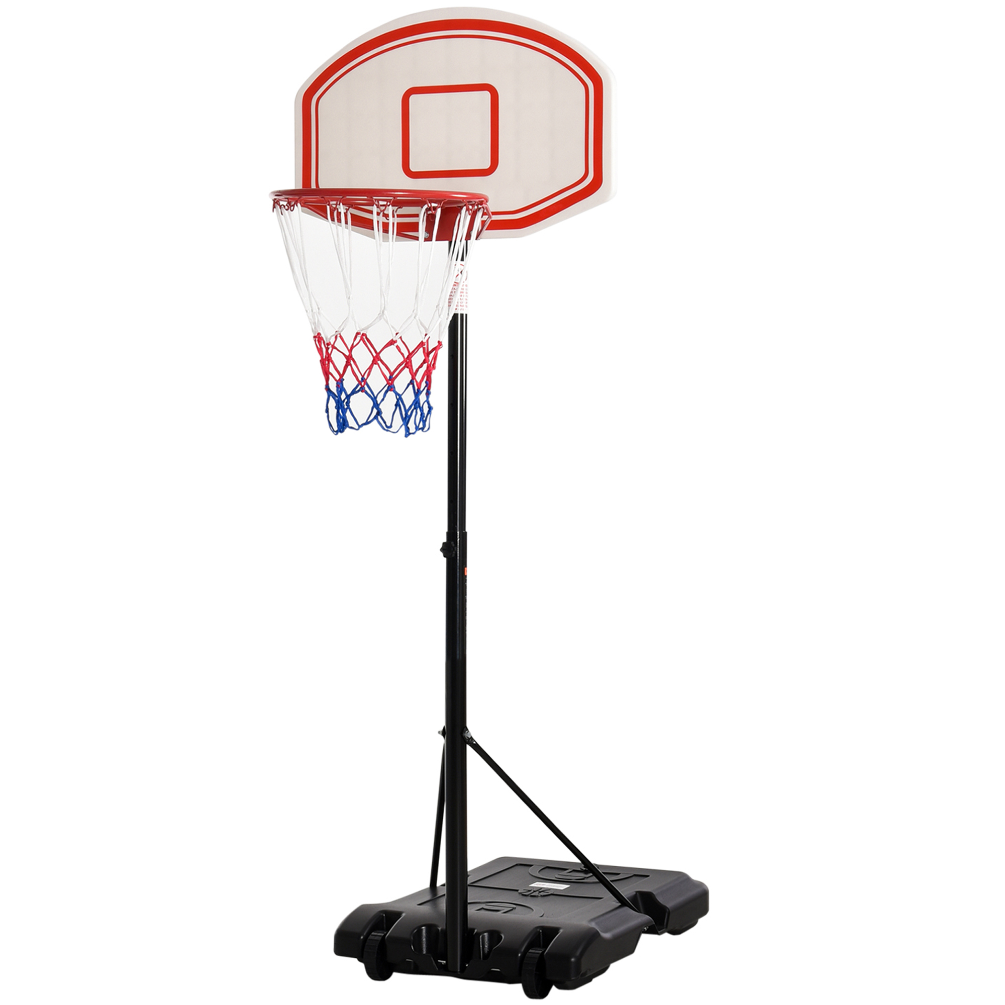 Basketballkorb, Basketballständer, höhenverstellbar, mit Wasser befüllbar, Schwarz Basketballkorb, Basketballständer, höhenverstellbar, mit Wasser befüllbar, Schwarz