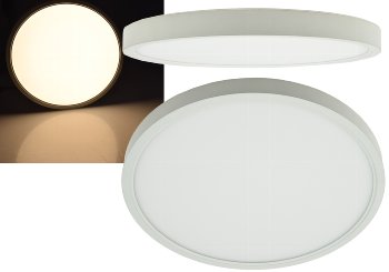 LED Deckenleuchte "Santano 24w", Ø 30cm, 23W, 2250lm, 3000K warmweiß