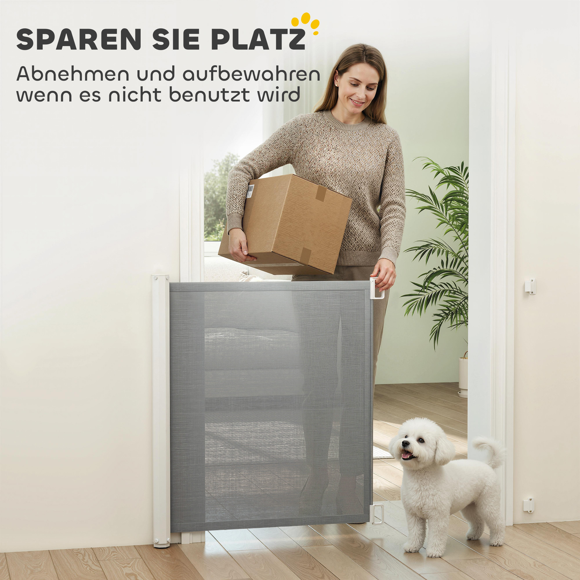 Treppenschutzgitter Metall kunststoff Grau