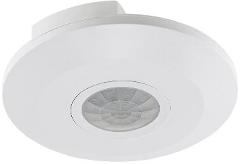 Decken-Bewegungsmelder "CBM-Flat" 360° / LED geeignet, 6m Detektion, 2000W, weiß