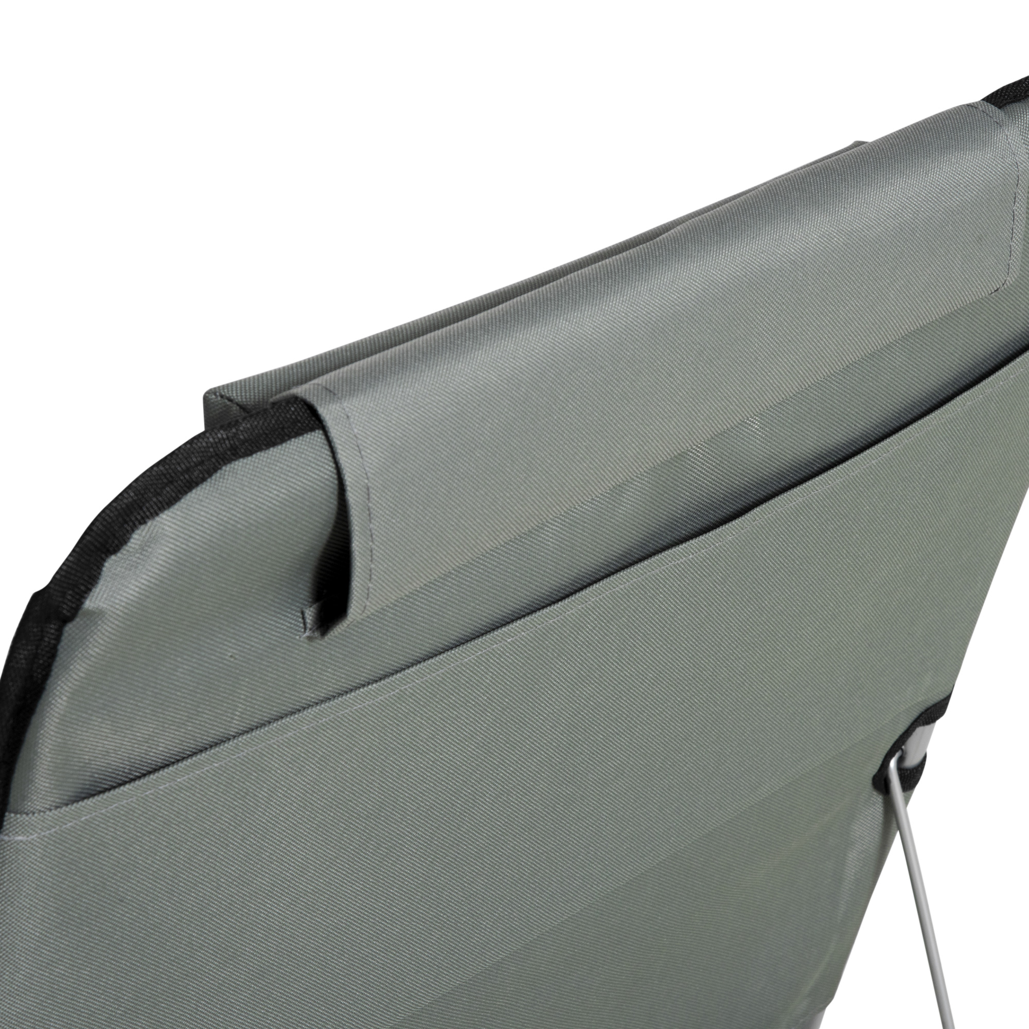 2er-Set Strandmatte, verstellbar, faltbar, 124L x 53B x 37-50H cm, Grau