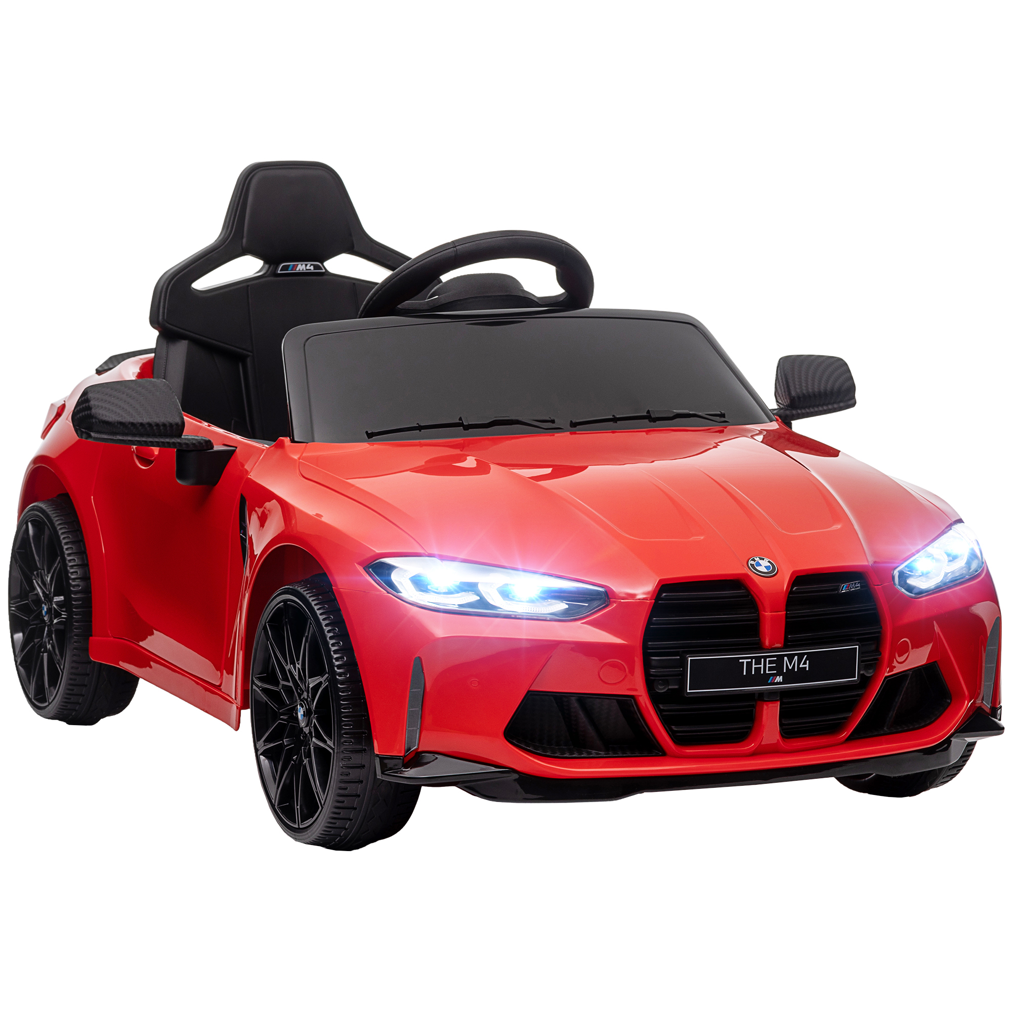 Elektro Kinderauto BMW M4, Sound & Licht, 3-5 km/h, inkl, Fernsteuerung, für 3-5 Jahre, Rot Elektro Kinderauto BMW M4, Sound & Licht, 3-5 km/h, inkl, Fernsteuerung, für 3-5 Jahre, Rot
