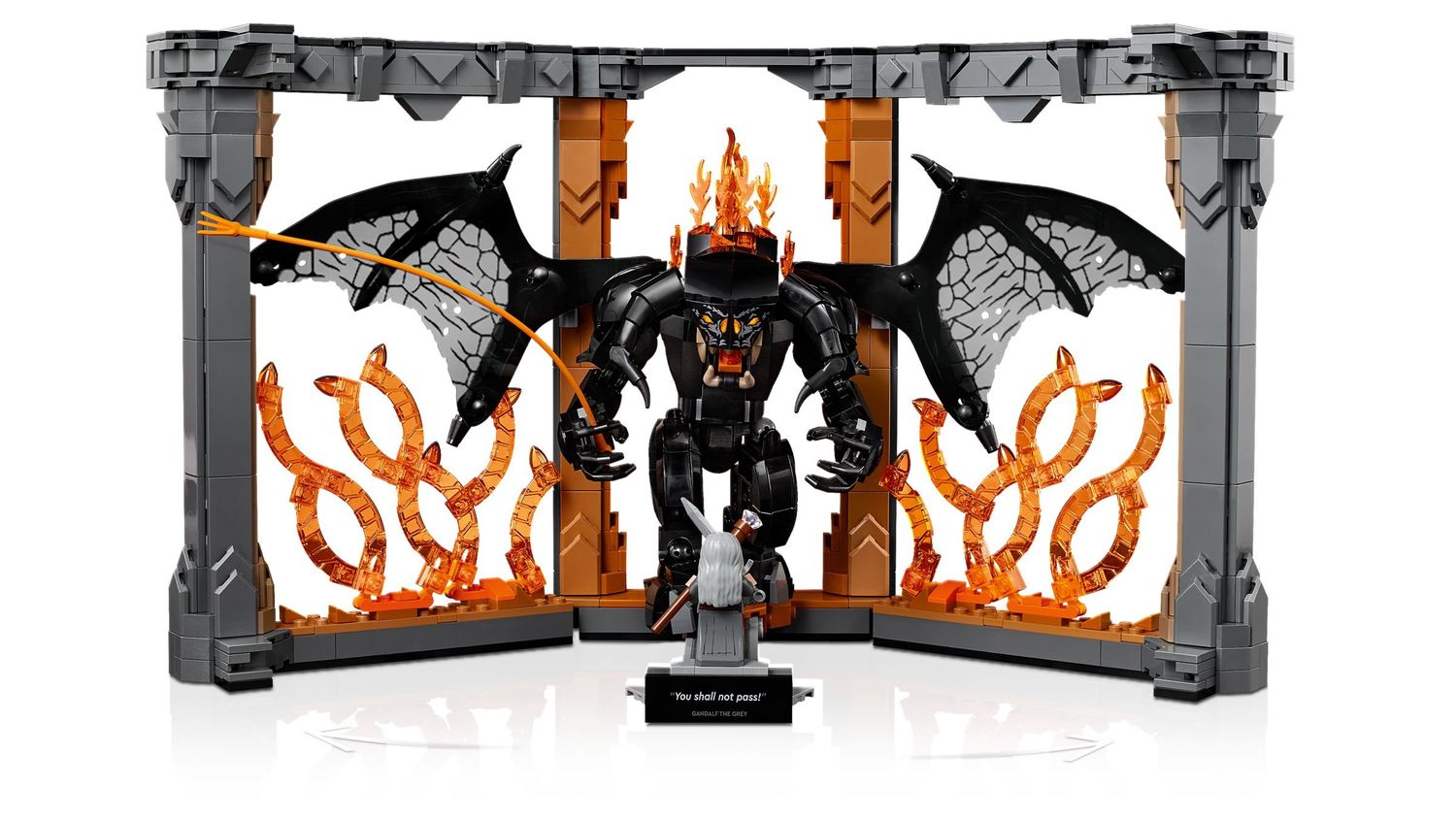 LEGO® 10367 - Icons Der Herr der Ringe: Balrog  Bücherstütze (1201 Teile)
