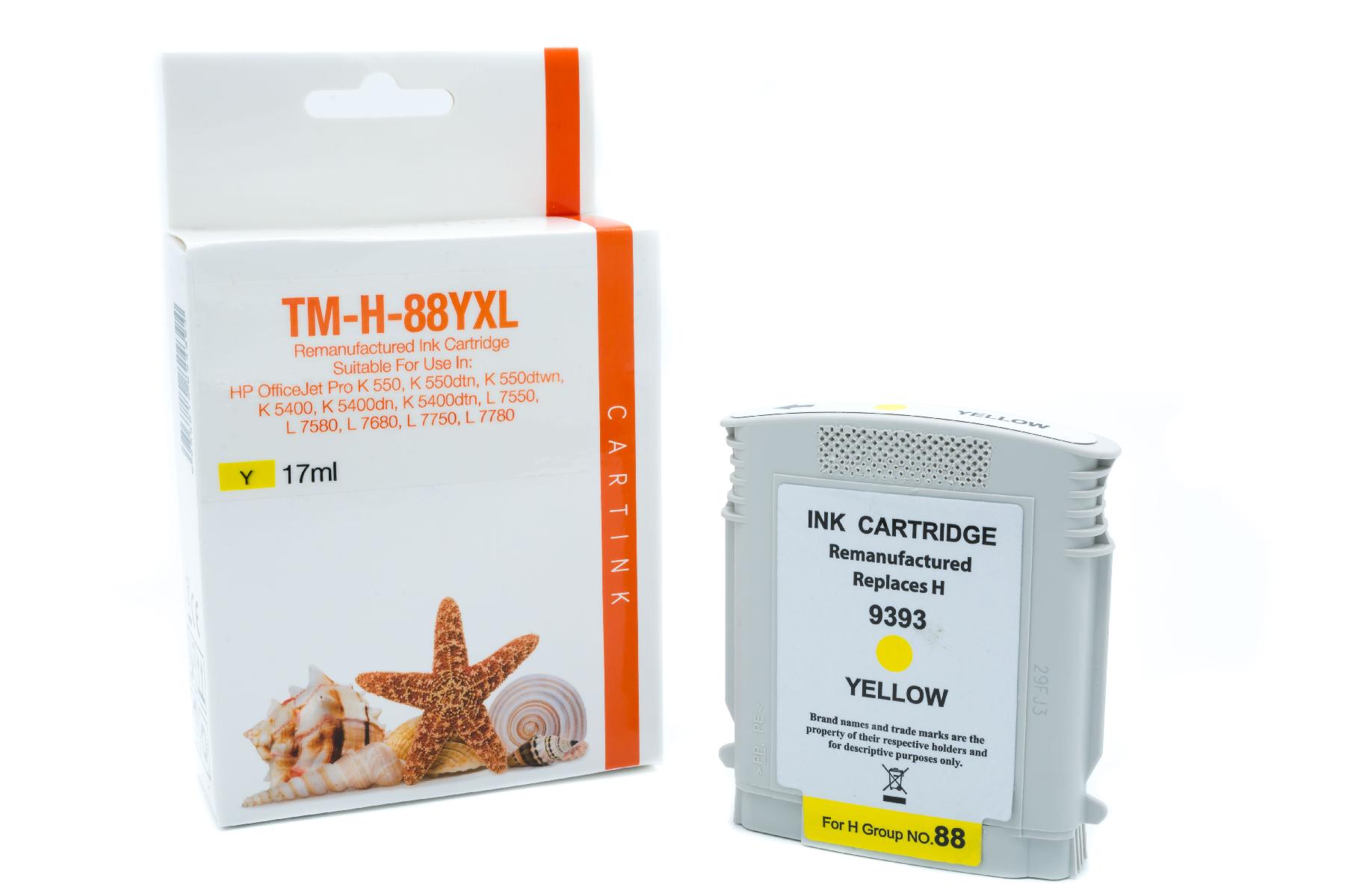 88YXL Refill Tinte yellow für HP / C9393A / 17