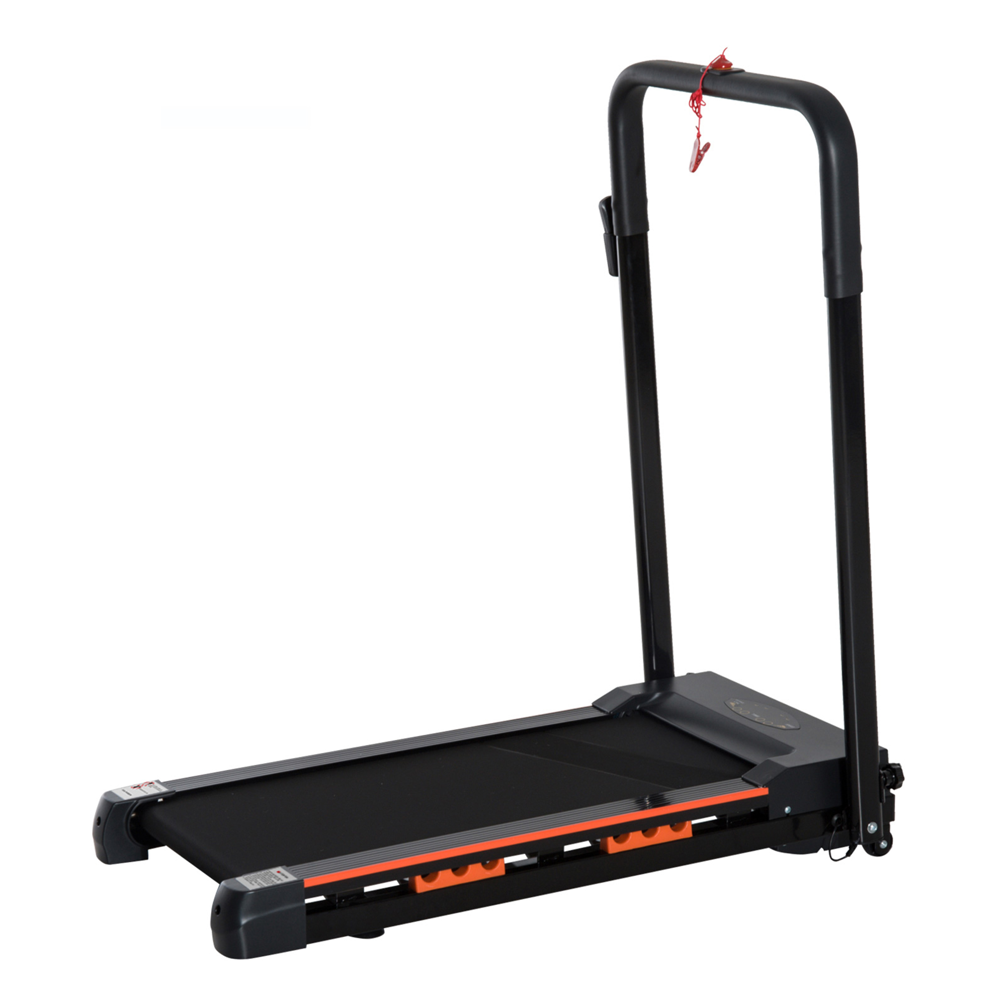 Elektrisches Laufband für Zuhause mit LCD Display, Faltbares Fitnessgerät, 1-6 Km/h, Stahl, Schwarz, 105 x 56 x 108,5 cm Elektrisches Laufband für Zuhause mit LCD Display, Faltbares Fitnessgerät, 1-6 Km/h, Stahl, Schwarz, 105 x 56 x 108,5 cm