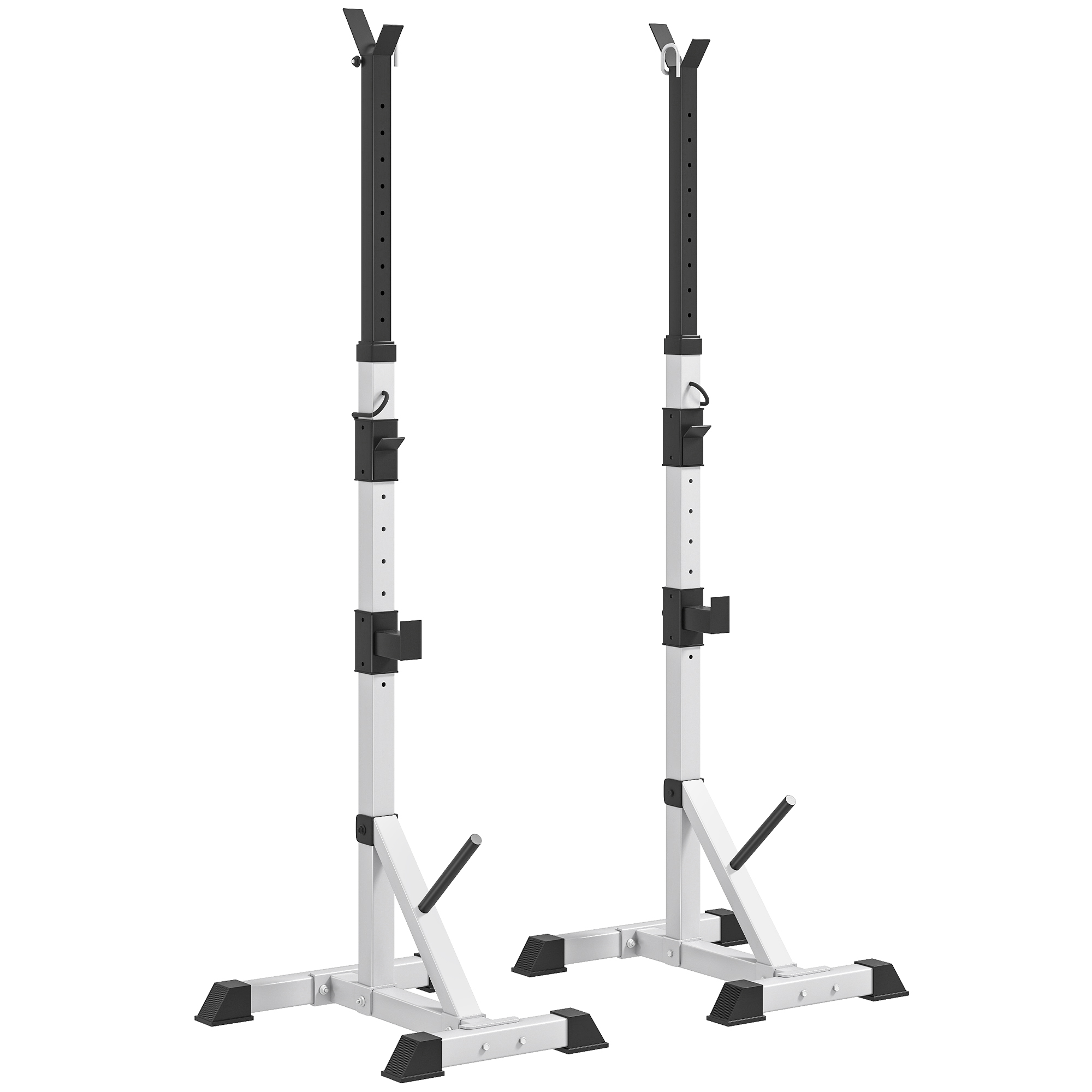 2er Set Hantelständer 3 Ebenen Höhenverstellbar Hantelablage aus Stahl bis 200 kg belastbar Silber+Schwarz 2er Set Hantelständer 3 Ebenen Höhenverstellbar Hantelablage aus Stahl bis 200 kg belastbar Silber+Schwarz