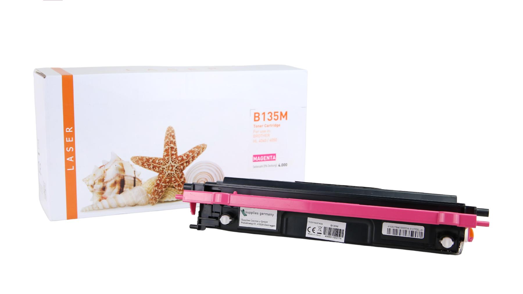 TN135M alternativ Toner magenta für Brother / TN135M / 4.000 Seiten TN135M alternativ Toner magenta für Brother / TN135M / 4.000 Seiten