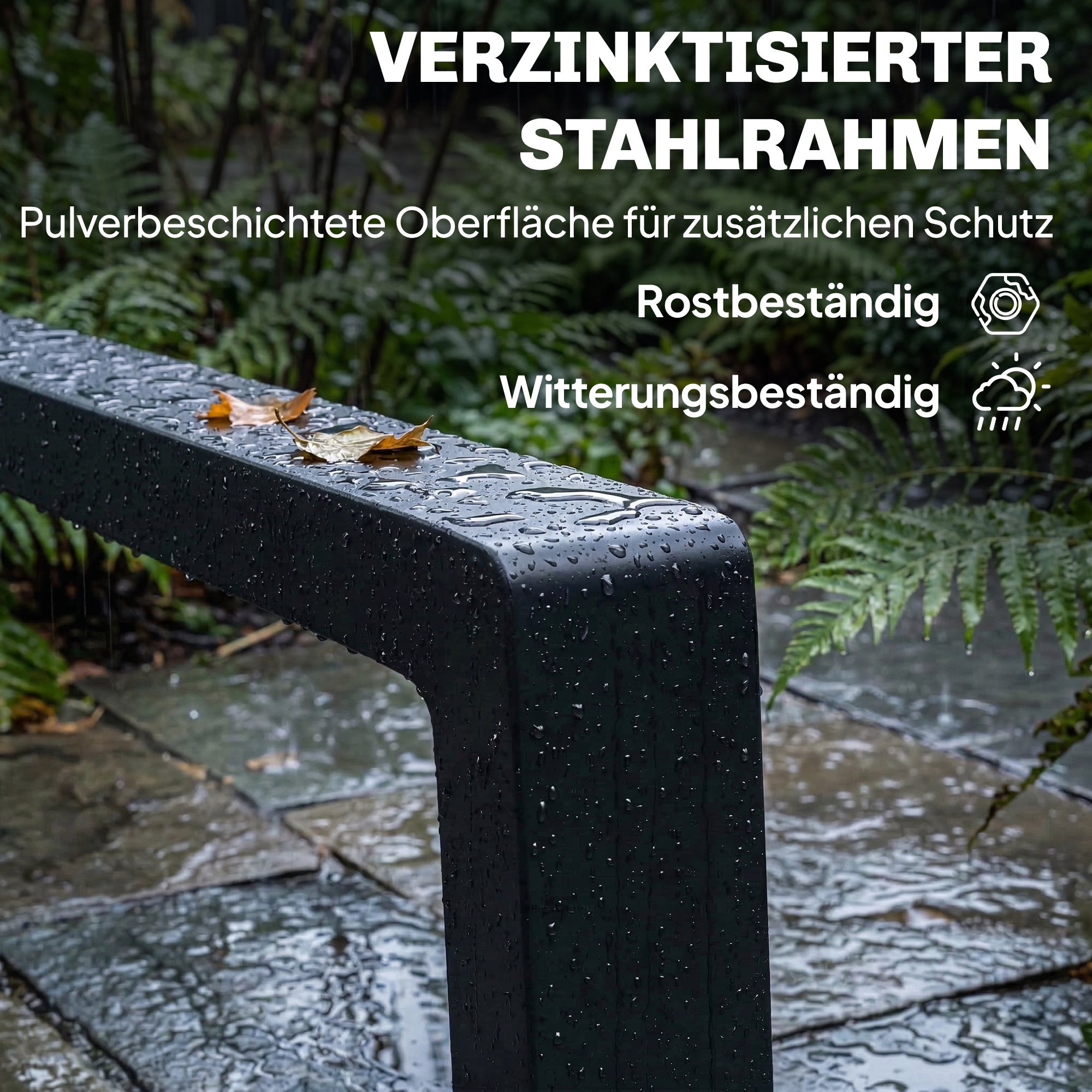 Sonnenliege Klappbar tragbar Gartenliege mit ausziehbarer Fußstütze 5-fach Verstellbar Rückenlehne Atmungsaktiv