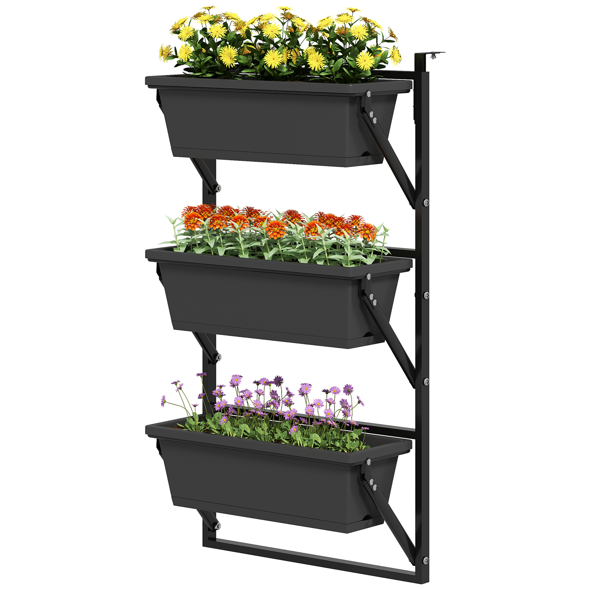 er Set Blumentopf Pflanzkübel mit Löcher, 56x42 cm Pflanztöpfe, eckig Pflanztopf, Kunststoff Dunkelgrau er Set Blumentopf Pflanzkübel mit Löcher, 56x42 cm Pflanztöpfe, eckig Pflanztopf, Kunststoff Dunkelgrau