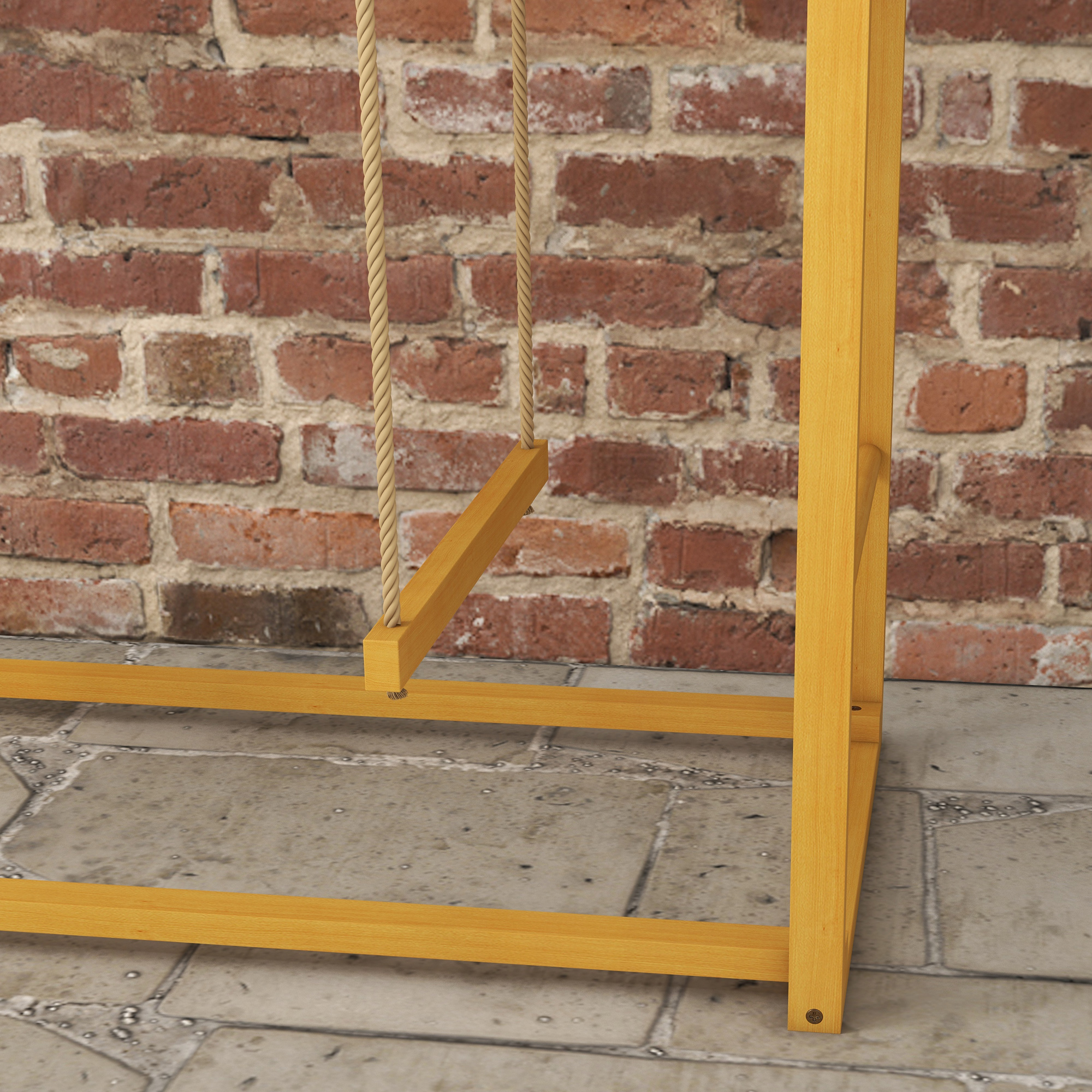 Hühner-Spielgerüst mit Schaukeln und Leiter, für 3-4 Hühner, Hühner-Klettergerüst aus Holz