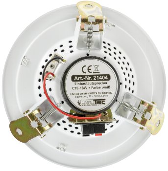 Einbaulautsprecher "CTE-18w", weiß / Ø 179mm, 80 Watt, 8 Ohm