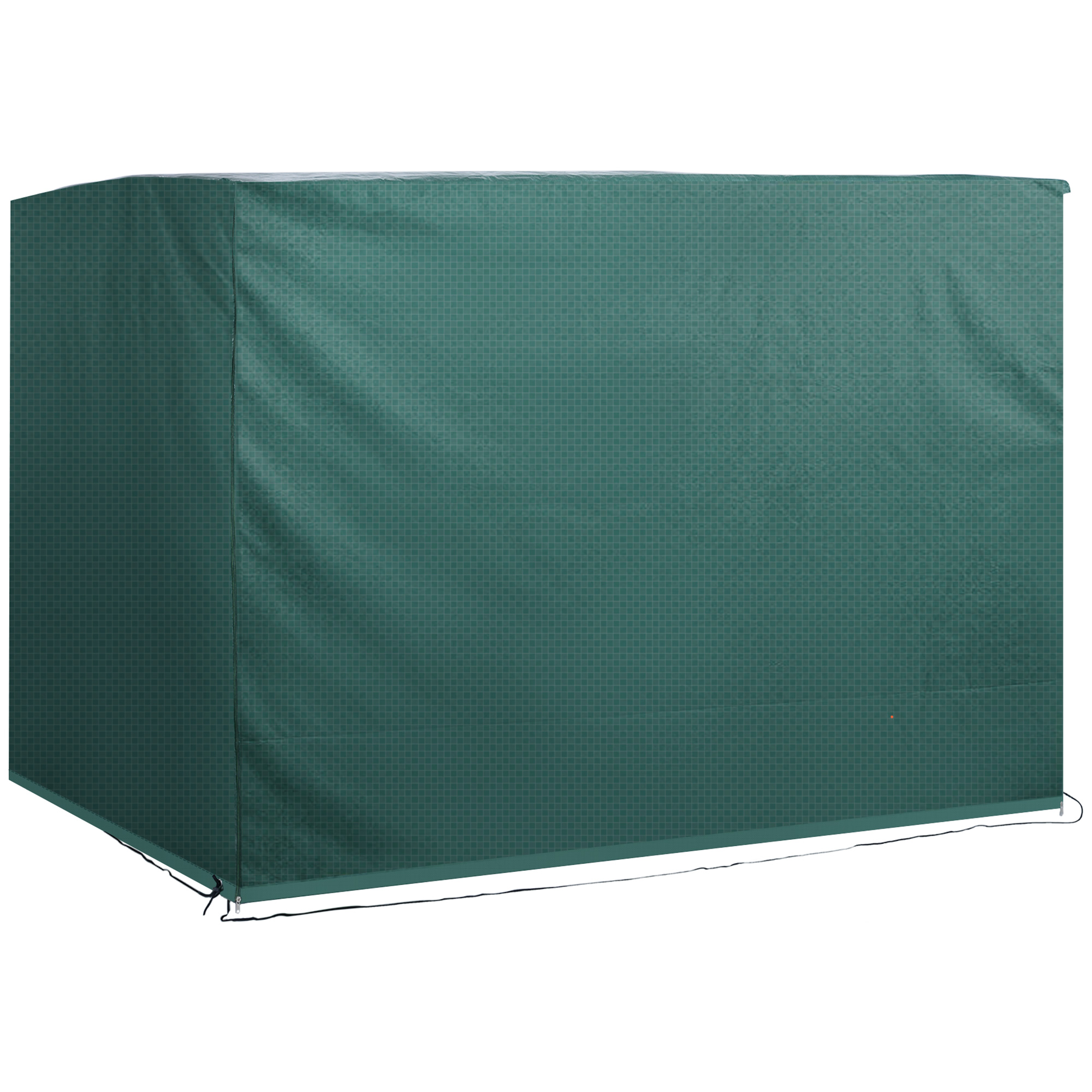 Hollywoodschaukel Abdeckung 3 Sitzer, Wasserdicht Winterfest Schutzhülle für Gartenschaukel, Winddicht UV-Beständig Abdeckplane für Gartenmöbel, Hängesessel, 215 x 155 x 150 cm Grün
