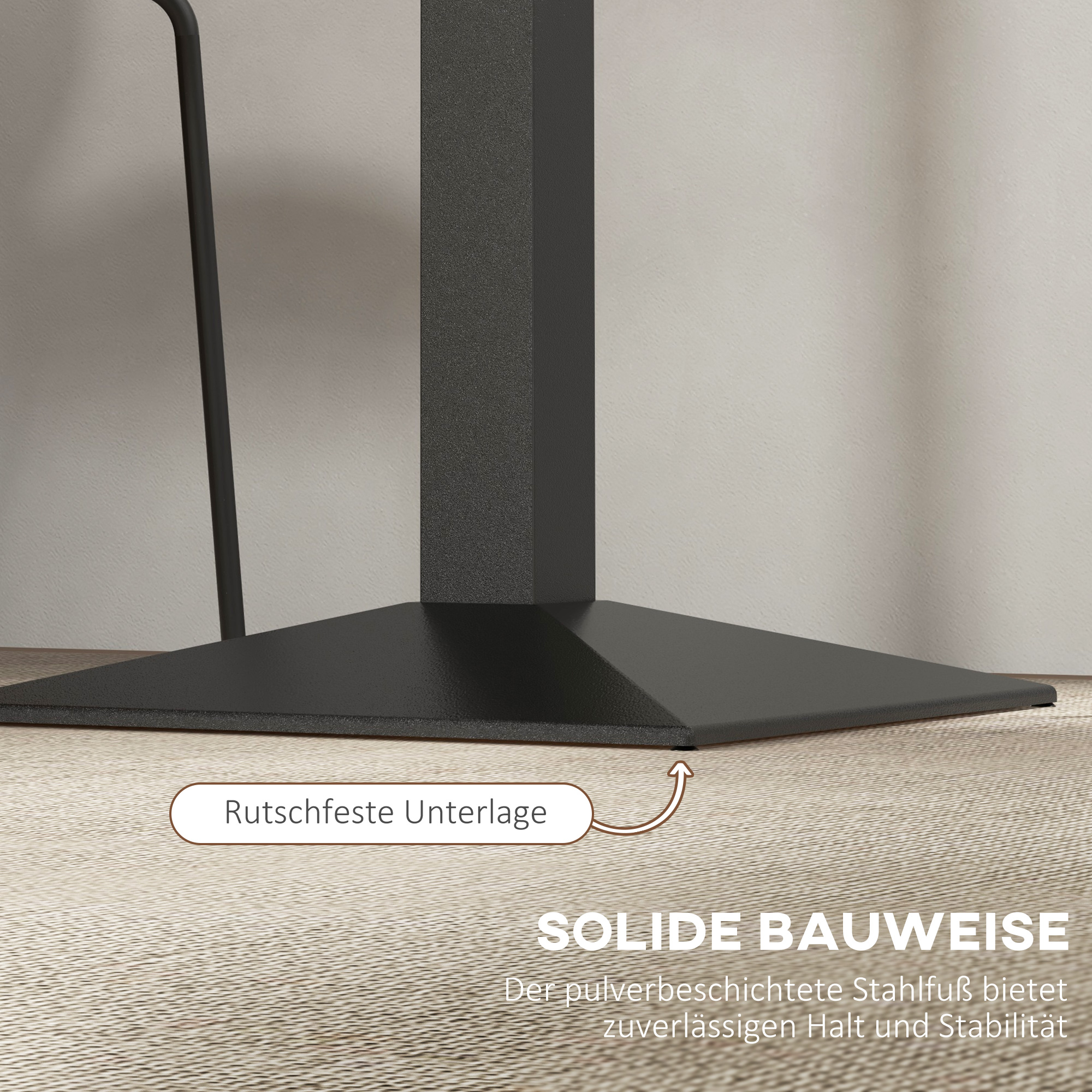 Esstisch Quadratischer Küchentisch für 2 Personen Esszimmertisch mit Holzoptik Stahlbasis 70 x 70 x 75 cm Dunkelbraun