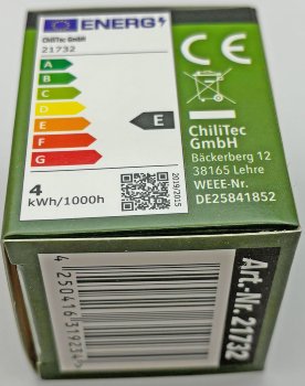 LED Strahler GU10 "H55 SMD", 120°, 4000k, 460lm, 230V/4W, neutralweiß