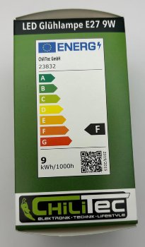 LED Glühlampe E27 "promo" warmweiß, 230V, 160°, 8,6W, 802lm, 3000k