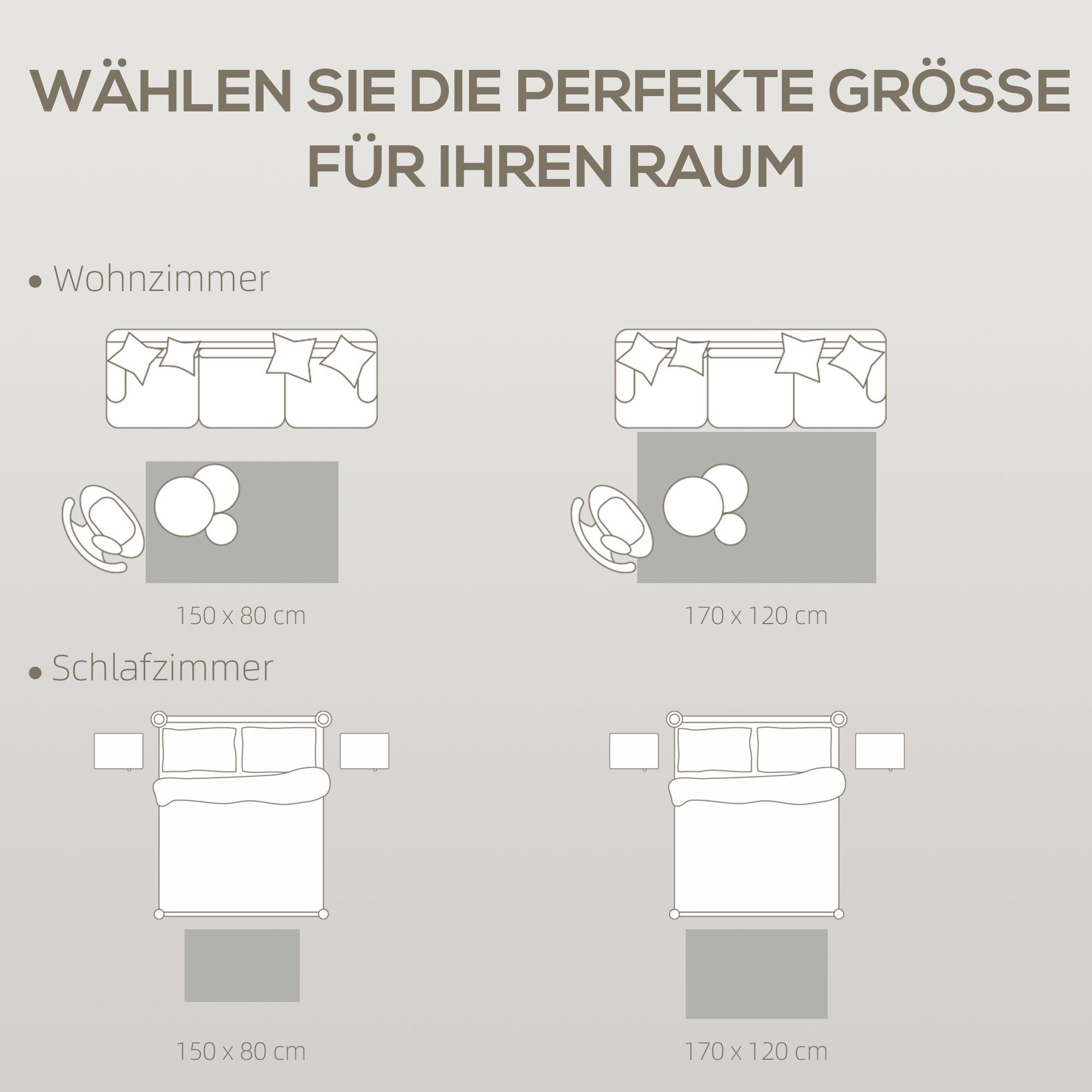 Teppich Wohnzimmerteppich im Modern Stil, waschbar Flächenteppich 150 x 80 cm Dunkelgrau