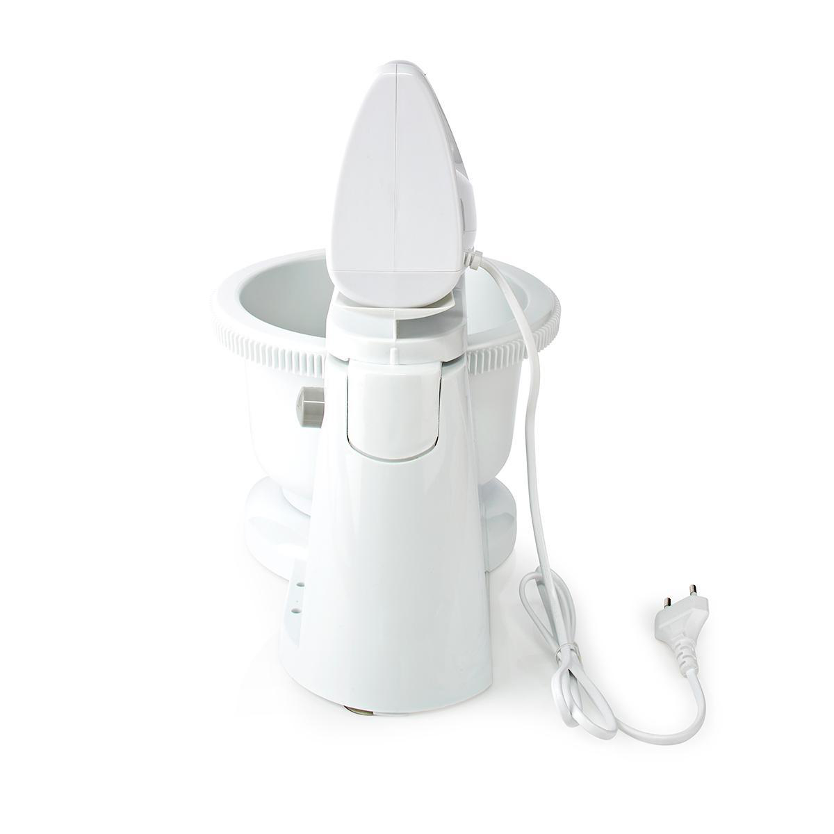 Handmixer | 200 W | 5 Geschindigkeitsstufen | Turbofunktion | Schüssel drehen / 2 Knethaken / 2 Quirle | Grau / Weiss