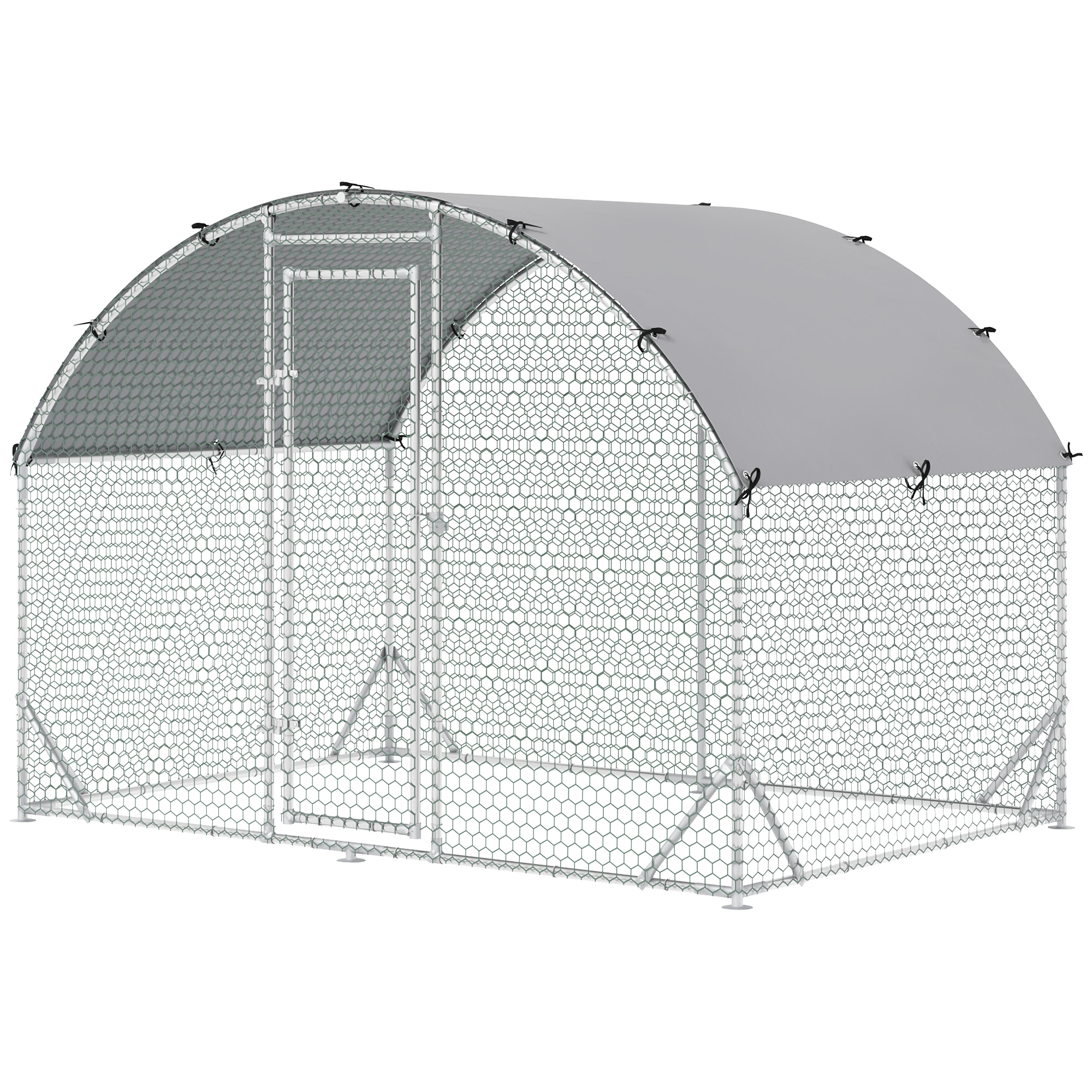 Gehege für Kleintiere, Outdoor-Freilaufgehege für Hühner, Kaninchen, Enten, stabile Konstruktion, Stahl und Oxford-Stoff Gehege für Kleintiere, Outdoor-Freilaufgehege für Hühner, Kaninchen, Enten, stabile Konstruktion, Stahl und Oxford-Stoff