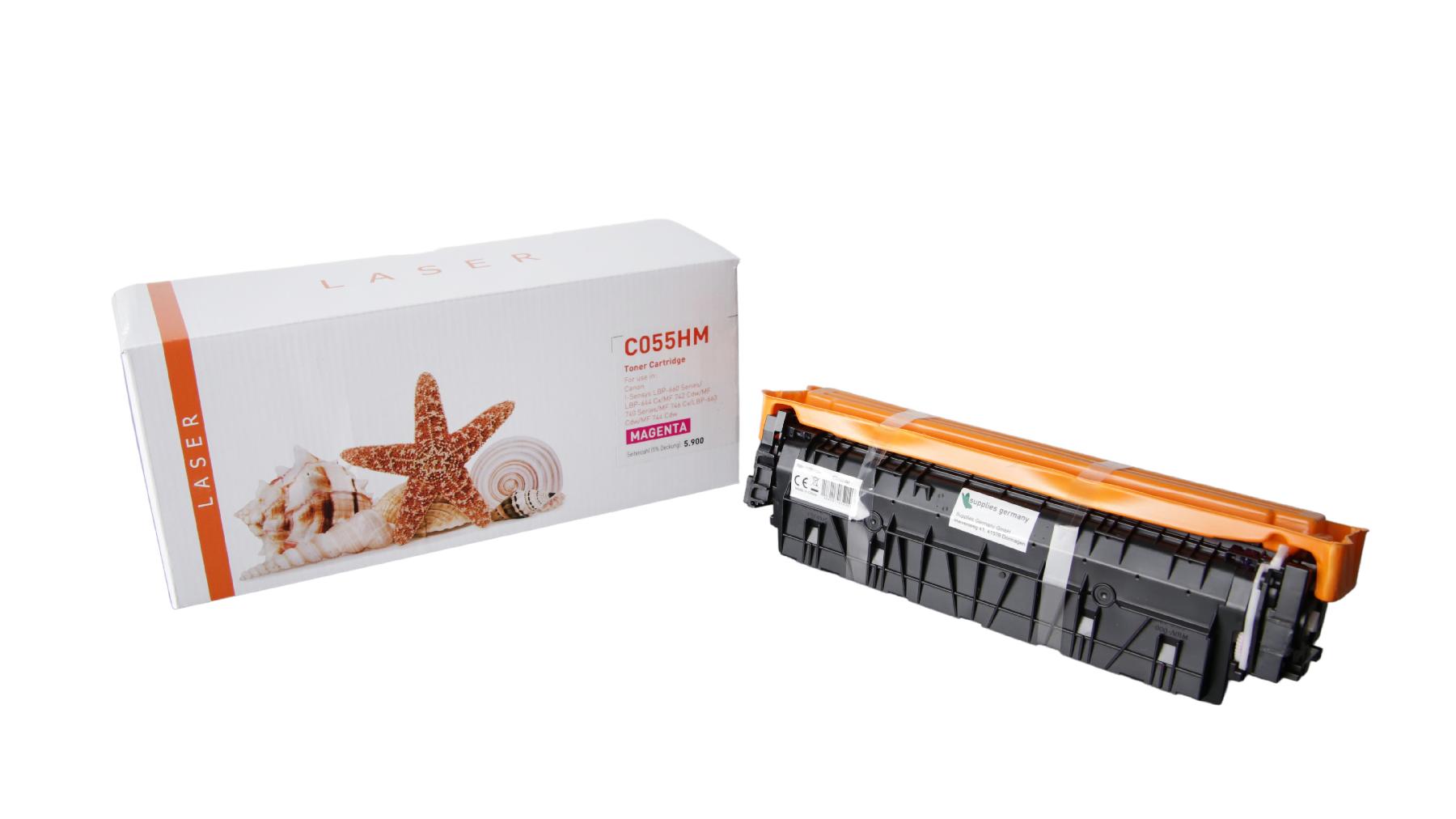 055HM alternativ Toner magenta für Canon / 3018C002 / 5.900 Seiten 055HM alternativ Toner magenta für Canon / 3018C002 / 5.900 Seiten