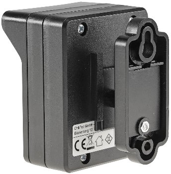 Funk-Bewegungsmelder für "Pilota Casa", IP44, 90°/8m PIR, Aufputz, schwarz