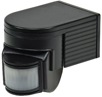 Aufputz Bewegungsmelder "CBM" 180° / IP44, 1-1200W, 3-Draht, schwarz