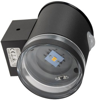 LED Solar Wandleuchte "SWL 119-A", PIR Bewegungsmelder, IP44, anthrazit